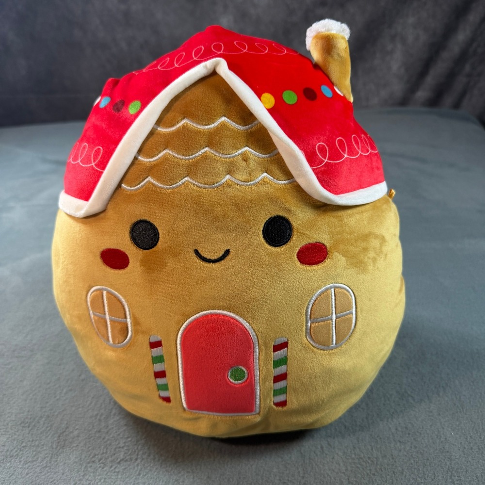 Squishmallows Den Gingerbread House 12 Inch Holiday Plush Christmas Jazwares